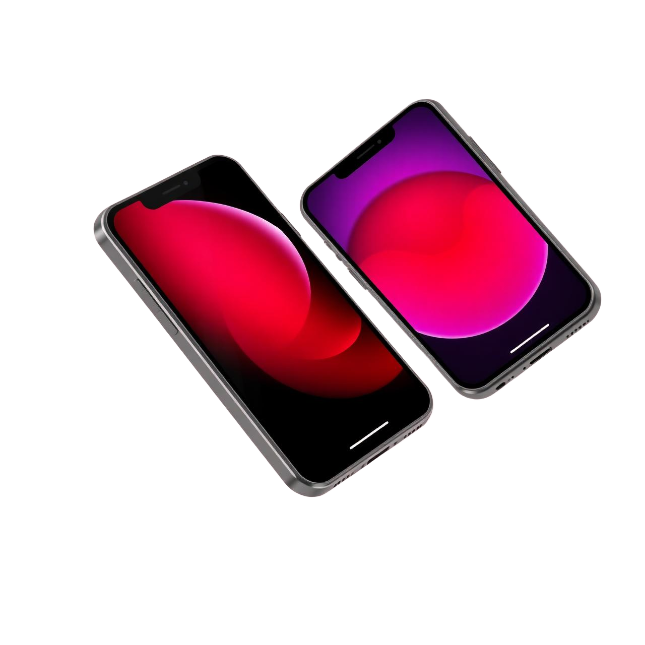 Two iPhone mockups showcasing Rarespin app designs
